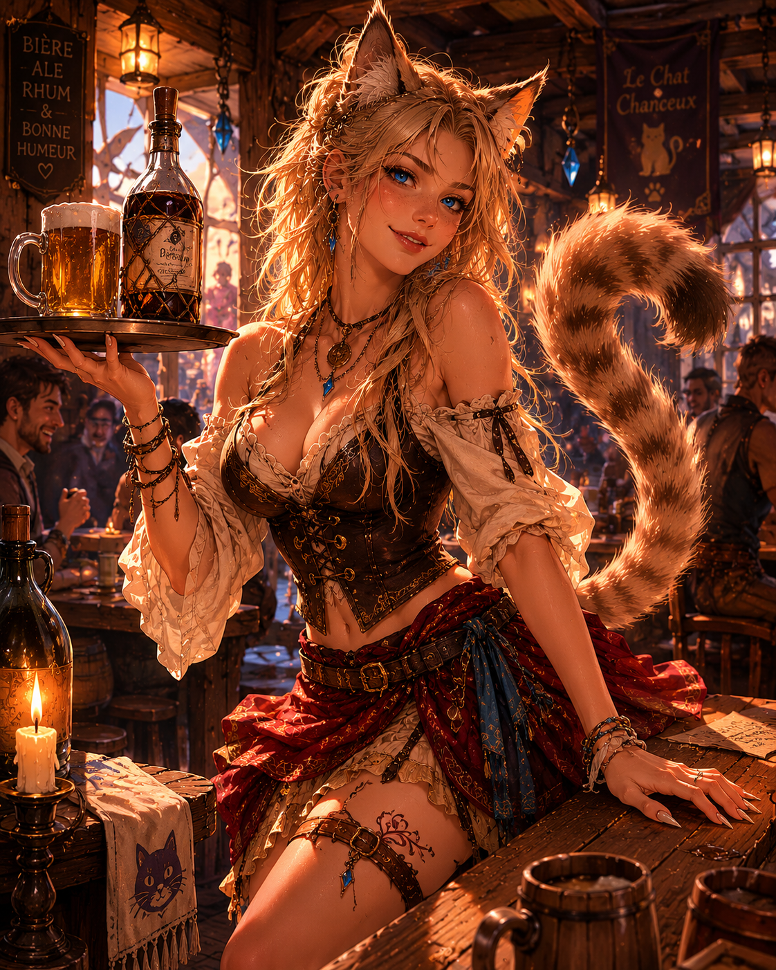 Service à la taverne